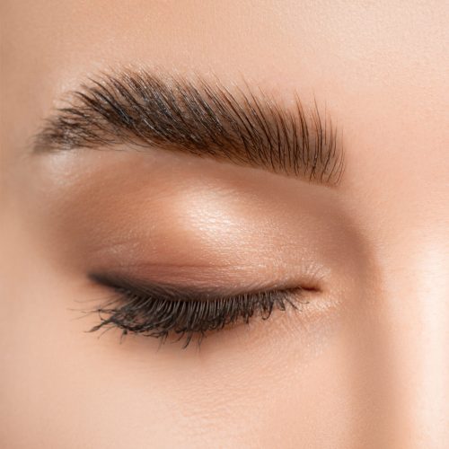 Eyebrow lamination.