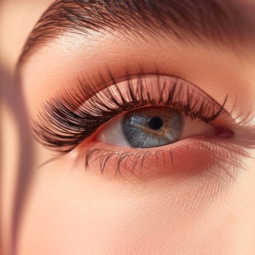 Beautiful background for Eyelash extensions advertising.